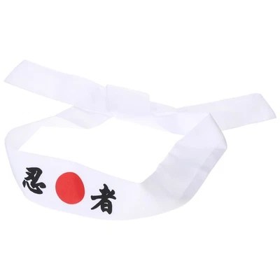  Japanese Headband Bandana Chef Costume Headwear Restaurant Uniform - Image 1 of 4