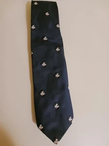 Mickey Mouse Heads Necktie Black Pre-Owned Missing Tags Good for Crafting - Picture 1 of 4