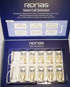Ronas Stem Cell Solution Ampoule Set MTS Elasticity Wrinkle Lifting K-Beauty NEW - Picture 1 of 6