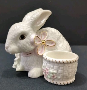 Lenox VTG Occasion Easter Sitting Bunny Rabbit Votive Candle Holder Porcelain  - Picture 1 of 7