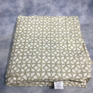 Pottery Barn hellbraun geometrischer marokkanischer Druck 100 % Bio-Baumwolle King/Groß flaches Laken - Bild 1 von 6