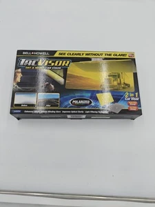 Tacvisor by Bell+Howell for Day and Night, Polarized Sun Visor, Anti-Glare, UV B - Picture 1 of 3
