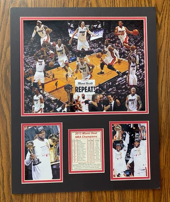 Legends Never Die MIAMI HEAT - 2013 NBA Champions -20"x16" Collage Framed Photo - Image 1 of 4
