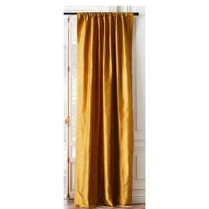 CB2 Kiste Fass Seda Chai Tee Dupioni Seide Vorhang Panel 48"x96" 1 Panel Neu - Bild 1 von 6