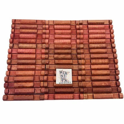 45 Piezas de madera Lincoln Log color roble rojo 2 muescas redondas 4,5" Foto 1 de 4