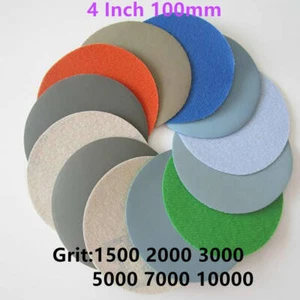 4" 100mm Wet Sanding Discs Hook&Loop Sandpaper 1500-10000 Grit Sanding&Polishing - Picture 1 of 12