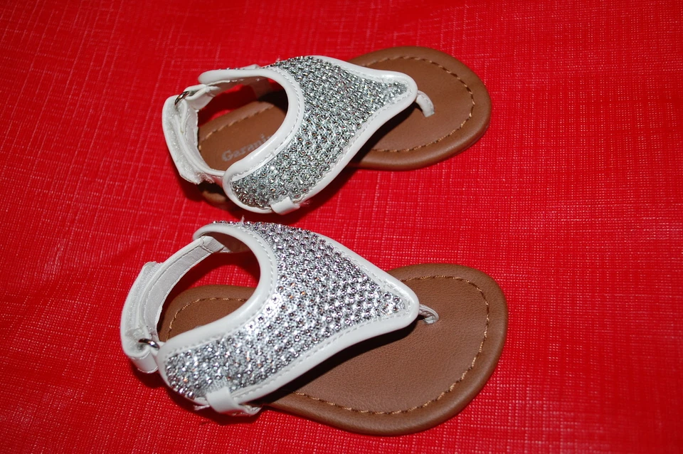 VESTIDO TANGA PRATA BRANCA para bebês meninas com alça no tornozelo tamanho 2 3 4 5 6 - Imagem 1 de 1