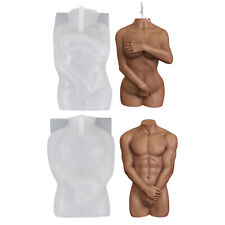 Silicone Candle Molds 3D Woman/Man Body Shape Non-Sticking Mold Soaps Scented