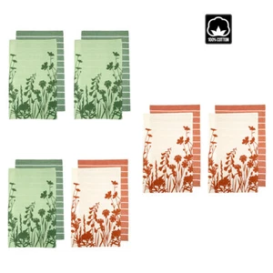 Juego de 4 toallas de té de cocina de algodón floral santuario 50 x 70 cm por Ladelle - Imagen 1 de 5