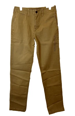 Nuevo American Eagle Outfitters Hombre’s Caqui Active Flex Pantalones Pierna Recta 30 x 34 Foto 1 de 4