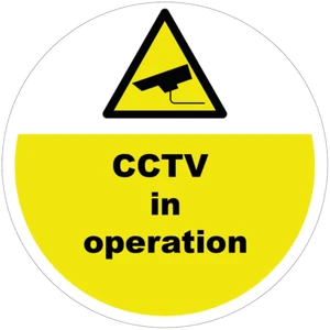 Security Floor Graphics CCTV 200 mm, 400 mm- Anti-slip - Picture 1 of 4