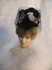 Beads a Fascinator doll hat fits Princess Diana, Tyler doll not included.