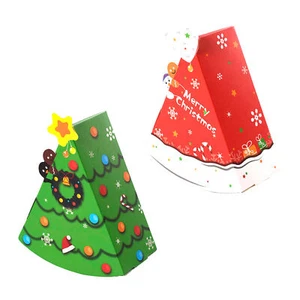 Christmas Treat Boxes Christmas Tree Shape Food Box Cute Cartoon sensible - Picture 1 of 8
