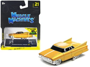 Gene Winfield's 1961 Cadillac Maybelline Yellow 1/64 By Muscle Machines 15561 - Picture 1 of 1