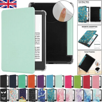 For Amazon Kindle 11th Gen 2024 6 inch Shockproof Smart Case Flip Leather Cover - Image 1 of 4