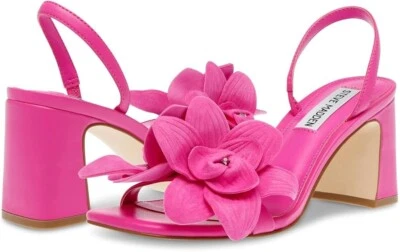 Sandalia Steve Madden Farrie FARR06S1 Slingback para mujer 7 rosa tacón bloque ZPO1709 Foto 1 de 4