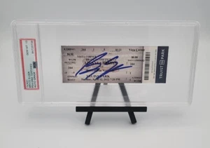 BRYCE ELDER ATLANTA BRAVES MLB DEBUT TICKET STUB SIGNED PSA STAR ROOKIE TEXAS - Picture 1 of 1