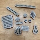 Stampin Up Unmounted Rubber Cling Stamps Winter Theme