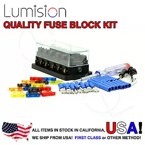 6 Port Way Fuse Block Lumision Kit Ready to Install Automotive Car Boat Marine - Picture 1 of 11