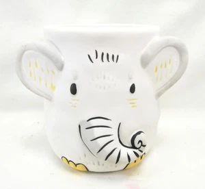 Elephant porcelain Planter porch or patio decor 5 x 4" - Picture 1 of 2