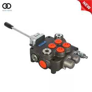 Válvula de control direccional hidráulica de 2 carretes 21GPM para cargador de tractor 3625PSI - Imagen 1 de 13