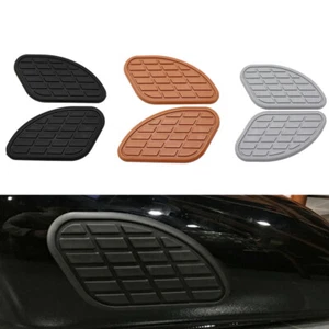 Vintage Gas Tank Traction Pad Side Fuel Knee Protector Sticker For Harley Honda - Foto 1 di 15