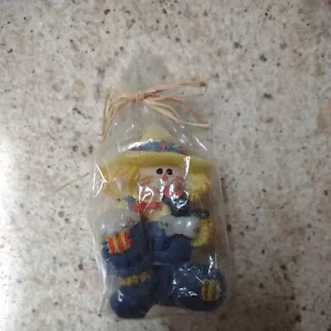 De colección Halloween Espantapájaros Vela Cuervo Decoración Cera Figura Decoración Papel Regalo - Imagen 1 de 11
