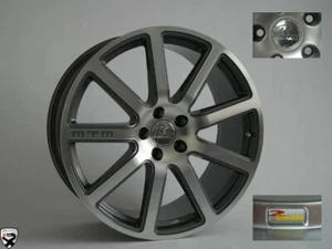 MTM Bimoto Felge 9,5x19 ET 45 Titanpoliert 5x112 57,1 Audi VW Alufelge - Picture 1 of 3