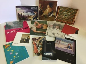 Lot of 13 Gallery Museum Fine Art Exhibition Programs Booklets Catalogs Leaflets - Foto 1 di 12