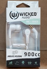 NEW Wicked Audio WI-955 Drive 900cc Wired Earbuds, White $35