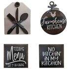 4 Packs Tiered Tray Farmhouse Table Decoration Mini Signs