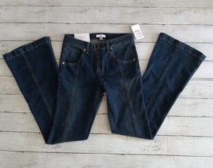 BP Nordstrom Jeans- Womens 26/S. Bell Bottoms Flare Leg Blue Dark Wash Retro Y2k - Picture 1 of 24