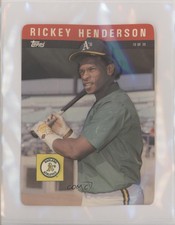 1985 Topps 3-D Baseball Stars Rickey Henderson #10 HOF