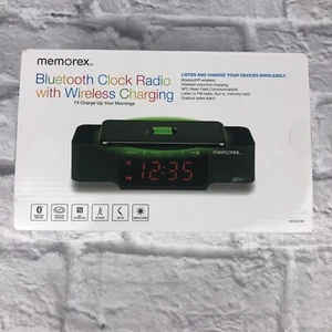 memorex Bluetooth Clock Radio with Wireless Charging New Open Box - Picture 1 of 3