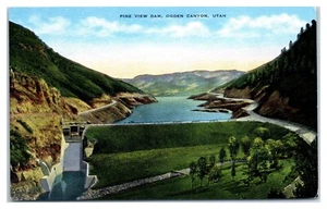 Pine View Dam im Ogden Canyon Utah Postkarte - Bild 1 von 2