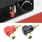 90 Degree RCA Right Angle Connector L-shaped Male To Female Plug Adapters