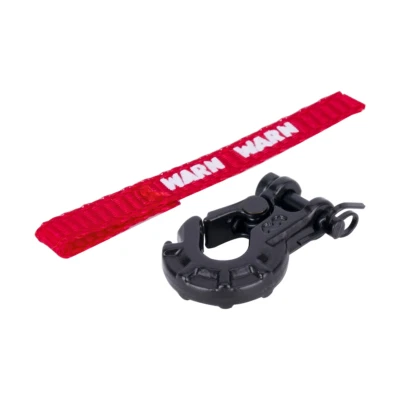 For 1/10 RC Rock Crawler Accessory Metal Winch Hook With Winch Pull Strap Tags - Image 1 of 4