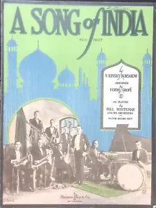 A Song Of India Sheet Music Piano Solo Paul Whiteman Orchestra Rimsky Korsakow - Picture 1 of 3