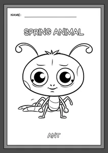 Printable Kids Colouring Book | Animal Theme | PDF Instant Download - Picture 1 of 11