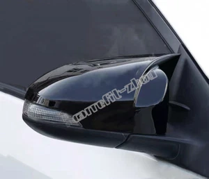 For Toyota CHR C-HR 2018-2021 Gloss Black Side Door Rear View Mirror Cover Trim - Picture 1 of 3