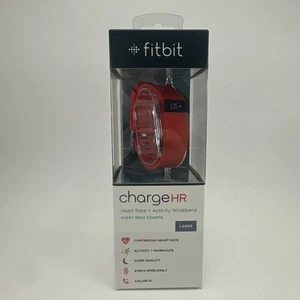 Fitbit Charge HR Wireless Activity Wristband Orange Size Large BRAND NEW SEALED - Picture 1 of 12