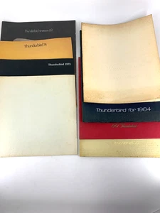 (8) Ford Thunderbird Marketing Brochures (4) Ea. 1960s & 1970's (READ CONDITION) - Picture 1 of 9