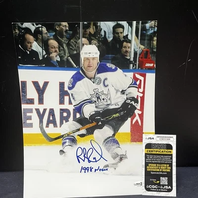 Foto autografada assinada por Rob Blake Los Angeles Kings 11x14 JSA CERTIFICADO DE AUTENTICIDADE NHL - Imagem 1 de 3