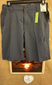 NWT Wrangler Outdoor men’s 32W 10L UPF 40+ blue field utility relaxed short flat - Picture 1 of 4