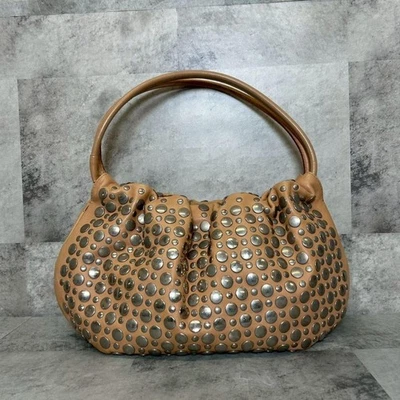 Bolsa tote Sonia Rykiel cravejada dominó bolsa usada bom estado - Imagem 1 de 4