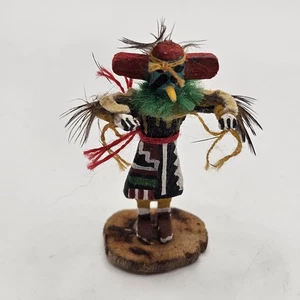 PUPPENHAUS MINIATUR "ADLER" KACHINA PUPPE HANDWERKER 1,5" signiert MS - Bild 1 von 7