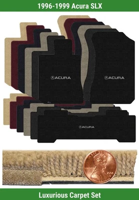 Juego de alfombrillas Lloyd Custom Luxe para Acura SLX 1996-1999 con logotipo (3 piezas) #3O Foto 1 de 4