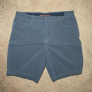 Hawke & Co Men's Golf Shorts Mid Rise Quick Dry Dark Blue Size 36 - Picture 1 of 5