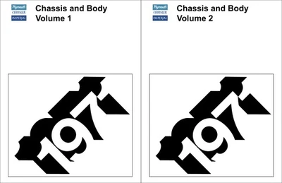 1971 Plymouth Negozio Manuale Set barracuda Cuda Furia Valiant Spolverino Repair - Immagine 1 di 4