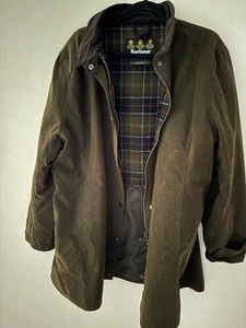 Barbour Vintage Original Wax Waterproof Country Coat Jacket Large UK 20 - Picture 1 of 7